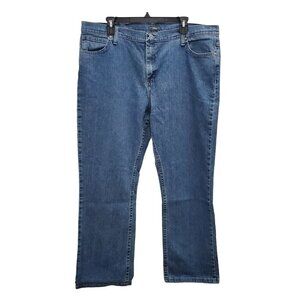 Cabela's Woman's Medium Wash Denim‎ Straight Leg Jeans Plus Size 18 Short